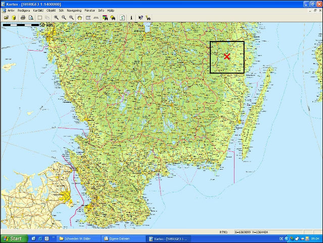 Übersichtskarte Schweden