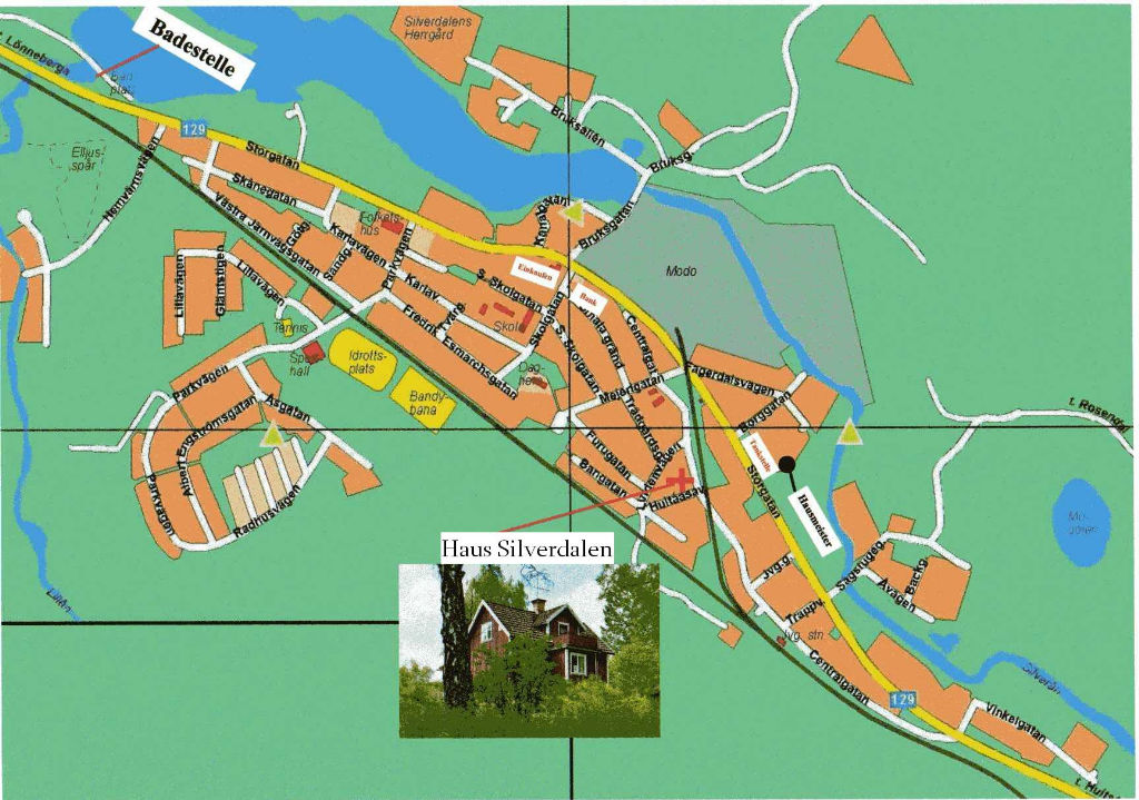 Straßenkarte Lönneberga